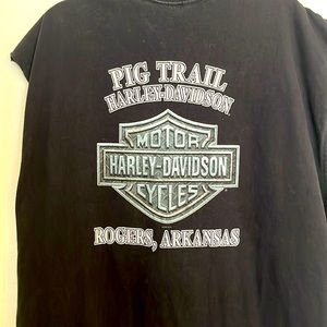 Black Harley Davidson, sleeveless T-shirt